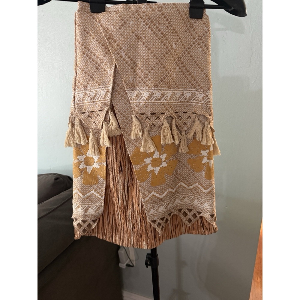 DISNEY STORE Girls SZ 7/8 MOANA Costume Elastic Waist Skirt Halloween